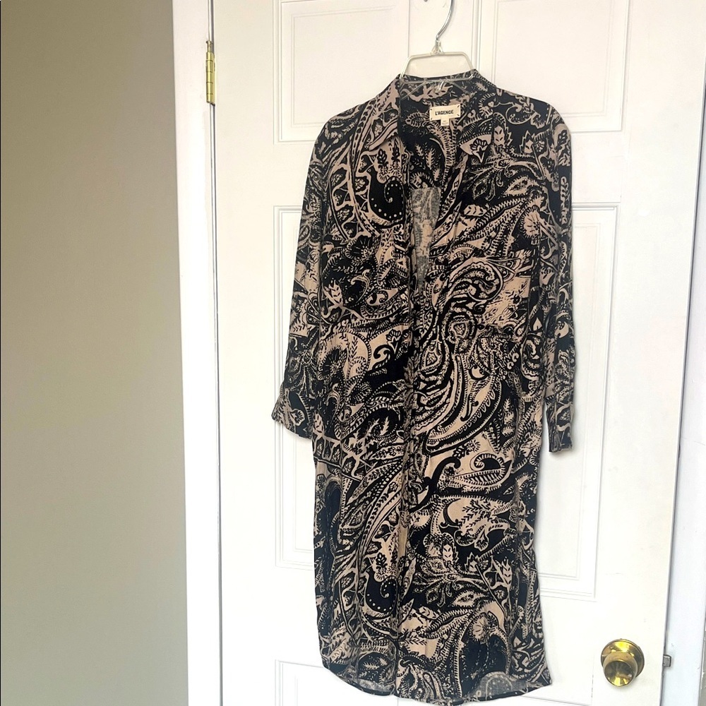 L’Agence Paisley Shirtdress (No Belt) XS
